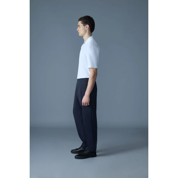 Mackage Jamil-R Double-Face Jersey Sweatpants in Navy
