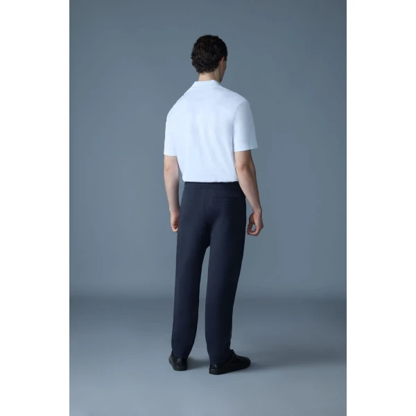Mackage Jamil-R Double-Face Jersey Sweatpants in Navy