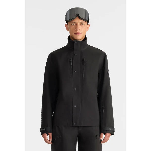 Mackage Jaxton Shell Ski Jacket in Black, view 3 | Men Jackets | Coveti