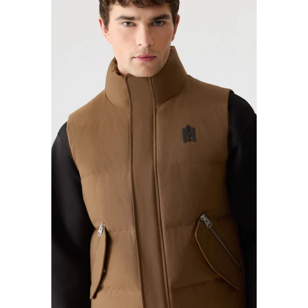 Mackage Joseph Nordic Tech Down Vest in Earth Brown