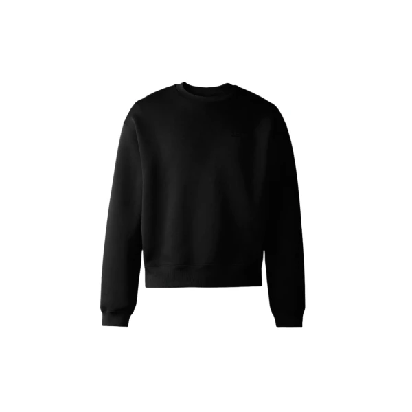 Julian Double-Face Jersey Sweatshirt in Black