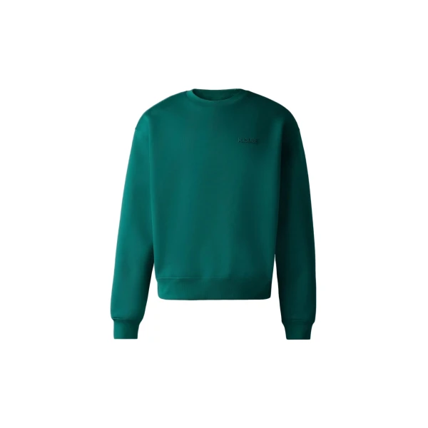 Julian Double-Face Jersey Sweatshirt in Emerald