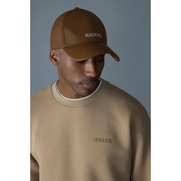 Mackage Julian Double-Face Jersey Sweatshirt in Light Camel