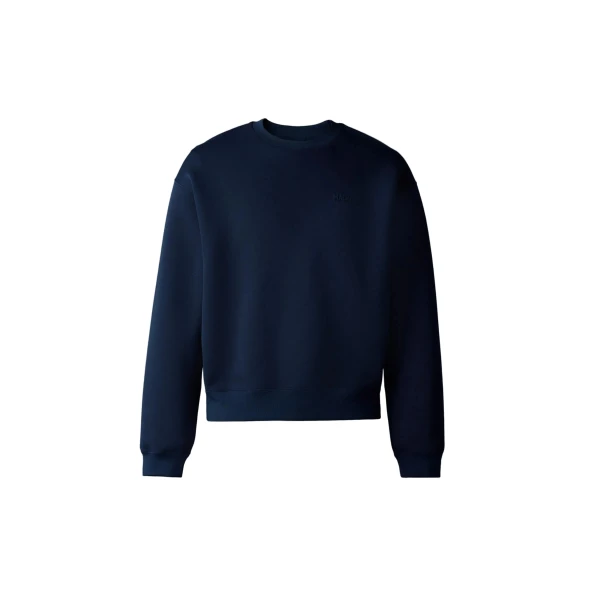 Julian Double-Face Jersey Sweatshirt in Navy