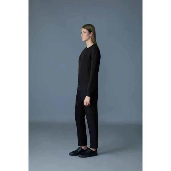 Mackage Julianna Double-Face Jersey Sweatshirt in Black