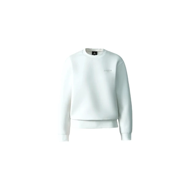 Julianna Double-Face Jersey Sweatshirt in Cream