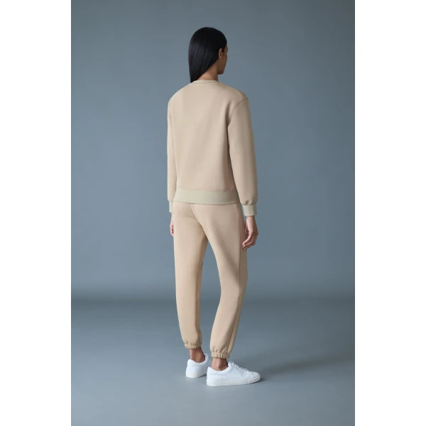 Mackage Julianna Double-Face Jersey Sweatshirt in Light Camel