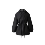 Mackage Kalea-ZZ Technical Rain Jacket in Black-Trench mackage kalea-zz technical rain jacket