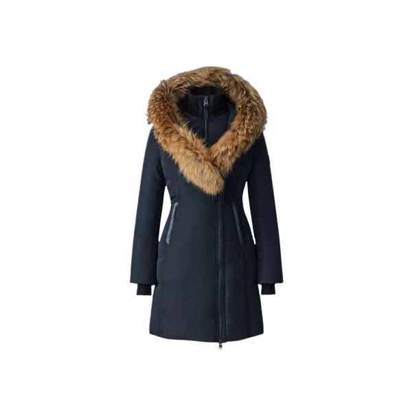 Kay-F Down Coat in Black