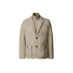 Mackage Keaton 2-In-1 Ultra-Light Quilted Blazer in Taupe