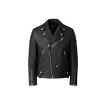 Mackage Kenneth-PB Leather Moto Jacket in Black