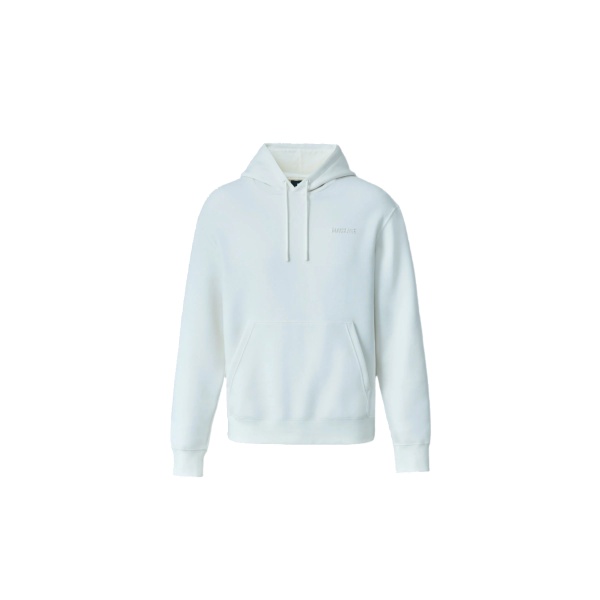 Mackage Kolton Double-Face Jersey Logo Hoodie in Cream