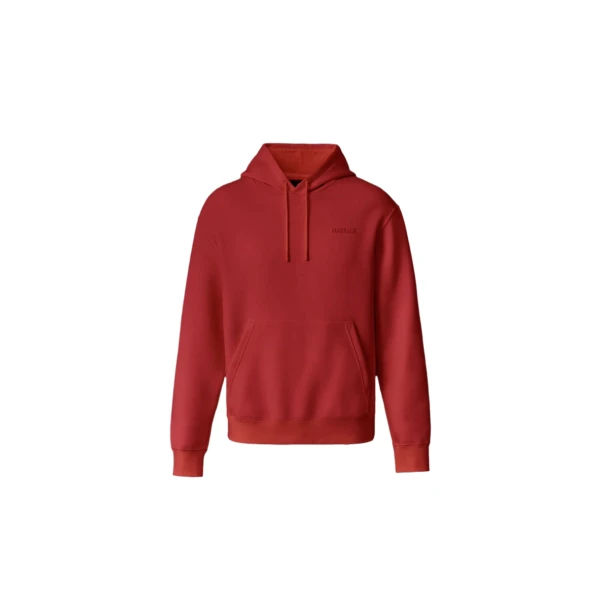 Kolton Double-Face Jersey Logo Hoodie in Lava