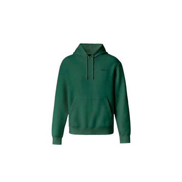 Mackage Kolton Double-Face Jersey Logo Hoodie in Leaf Green