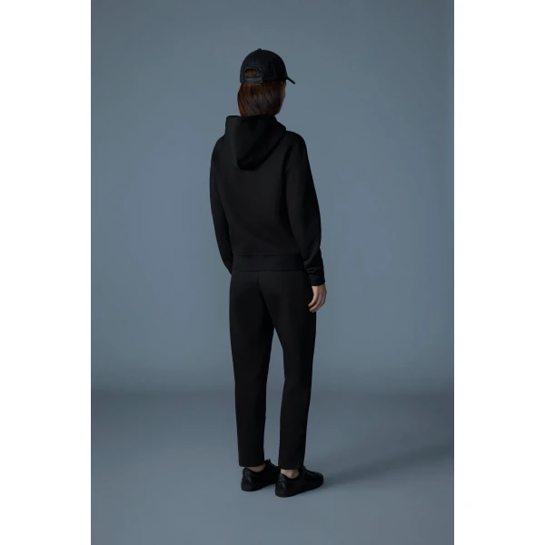 Mackage Kryssa Double-Face Zip-Up Hoodie in Black