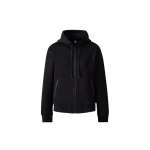 Mackage Kryssa Double-Face Zip-Up Hoodie in Black