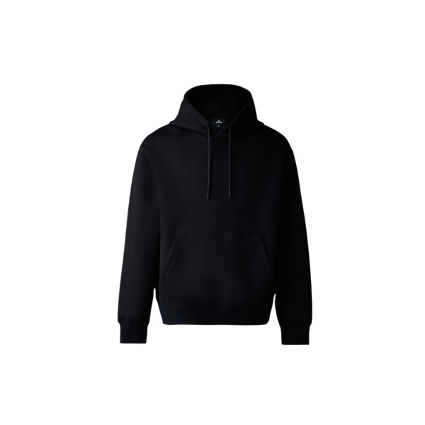 Mackage Krystian Double-Face Jersey Hoodie in Black