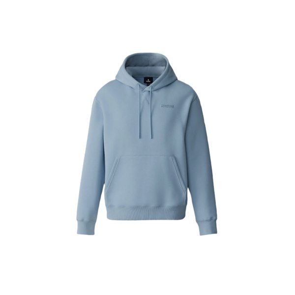 Mackage Krystian Double-Face Jersey Hoodie in Fog Blue