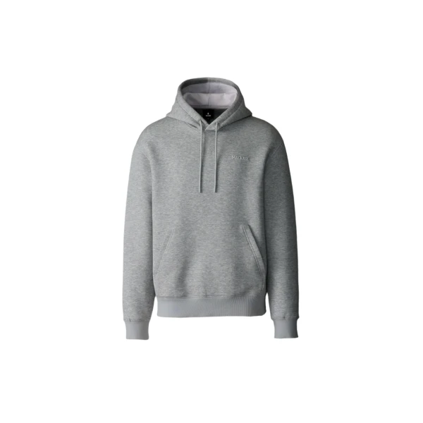 Krystian Double-Face Jersey Hoodie in Light Grey Mix
