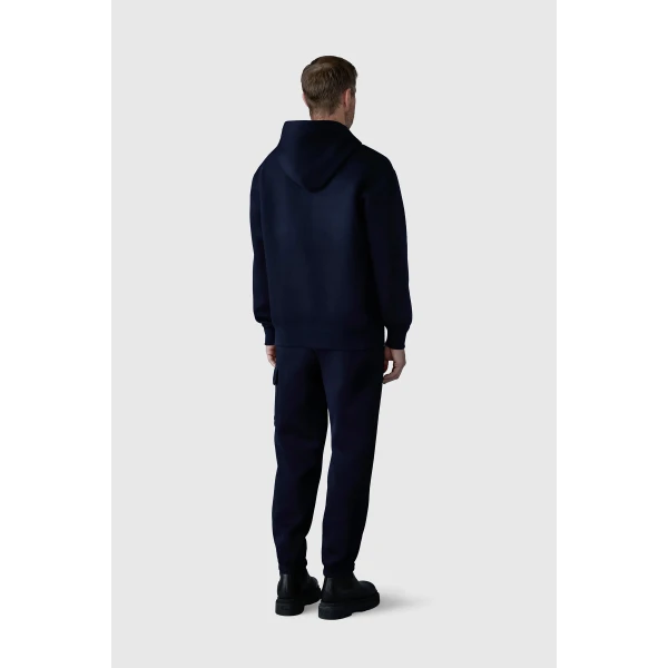 Mackage Krystian Double-Face Jersey Hoodie in Navy