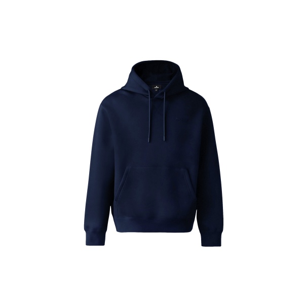 Mackage Krystian Double-Face Jersey Hoodie in Navy