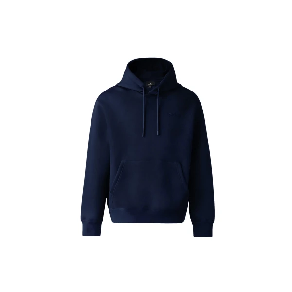 Krystian Double-Face Jersey Hoodie in Navy