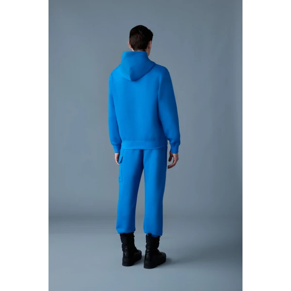 Mackage Krystian Double-Face Jersey Hoodie in Sapphire