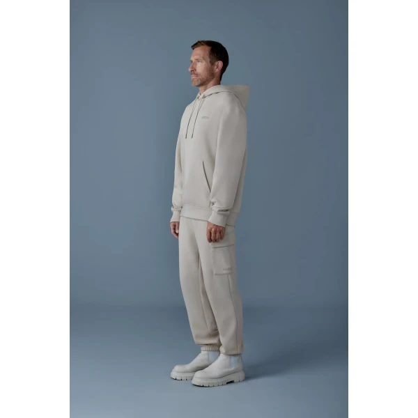 Mackage Krystian Double-Face Jersey Hoodie in Trench