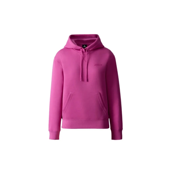 Krystiana Double-Face Jersey Hoodie in Azalea