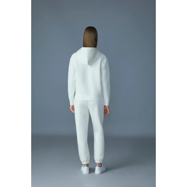 Mackage Krystiana Double-Face Jersey Hoodie in Cream
