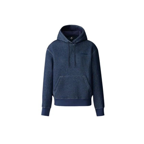 Krystiana Double-Face Jersey Hoodie in Navy Melange