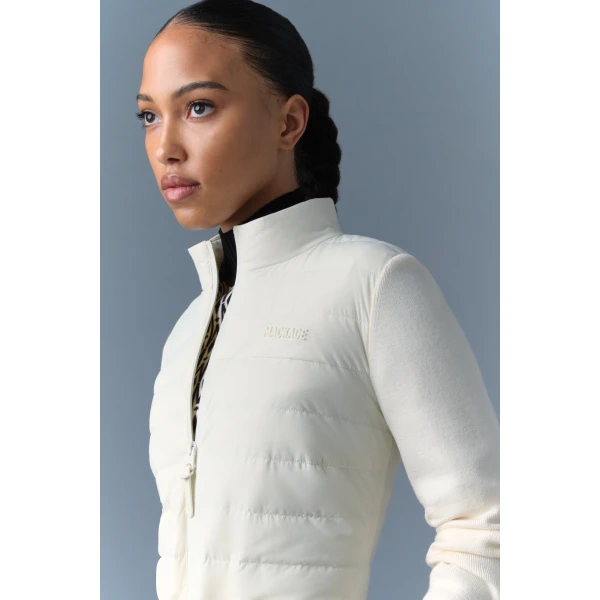 Mackage Laika-Z Hybrid Down Jacket in Cream