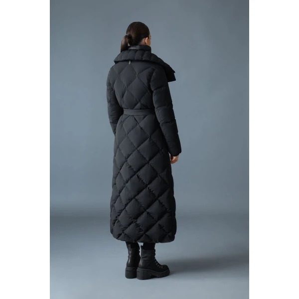 Mackage Laurella 2-In-1 Light Down Belted Coat in Black