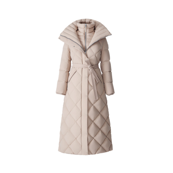 Mackage Laurella 2-In-1 Light Down Belted Coat in Light Camel