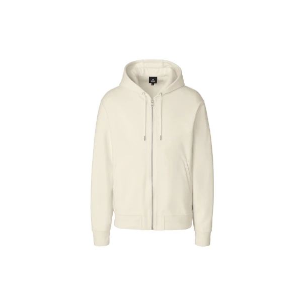 Ledger-K Brushed Knit Hoodie in Cream