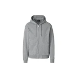 Mackage Ledger-K Brushed Knit Hoodie in Light Grey Mix-Cream