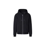 Mackage Ledger-K Brushed Knit Hoodie in Navy-Cream