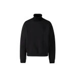 Mackage Legend Knit Cotton-Blend Turtleneck Sweater in Black