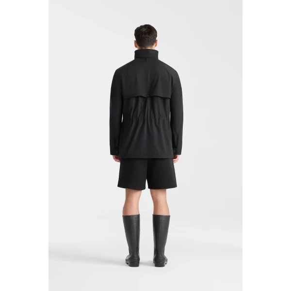 Mackage Lionel Medium-Length Rain Jacket in Black