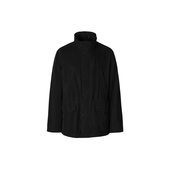 Mackage Lionel Medium-Length Rain Jacket in Black