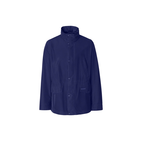 Mackage Lionel Medium-Length Rain Jacket in Mineral Blue