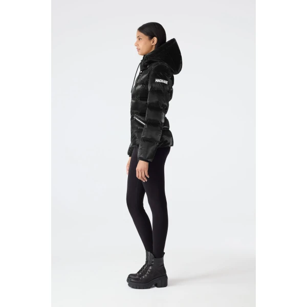 Mackage Madalyn-GLO High-Gloss Down Jacket in Black