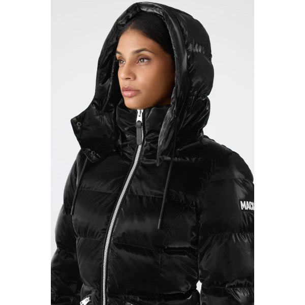 Mackage Madalyn-GLO High-Gloss Down Jacket in Black