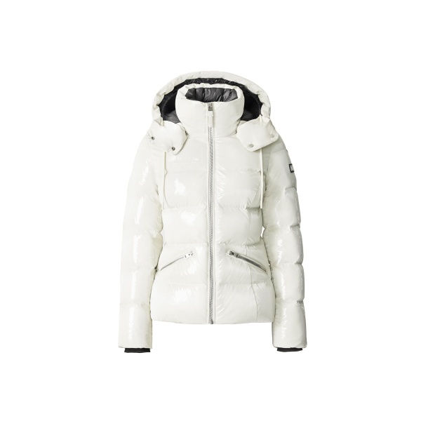 Mackage Madalyn-GLO High-Gloss Down Jacket in Cream