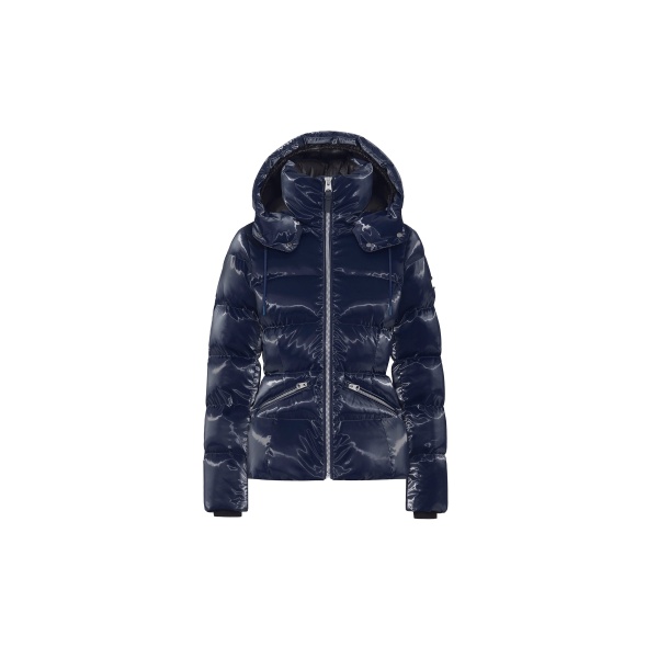Mackage Madalyn-GLO High-Gloss Down Jacket in Marine Blue