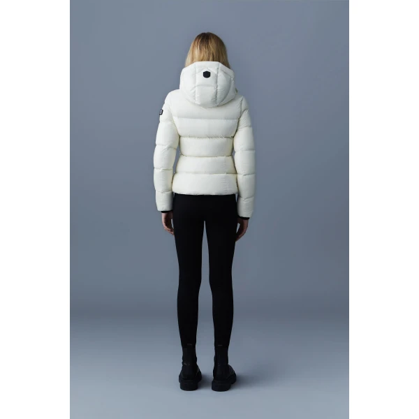 Mackage Madalyn Lustrous Down Jacket in Cream