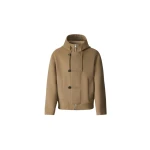 Mackage Malik Double-Face Wool Hooded Jacket in Light Camel