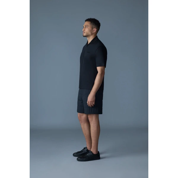Mackage Marco Organic Cotton Polo in Black