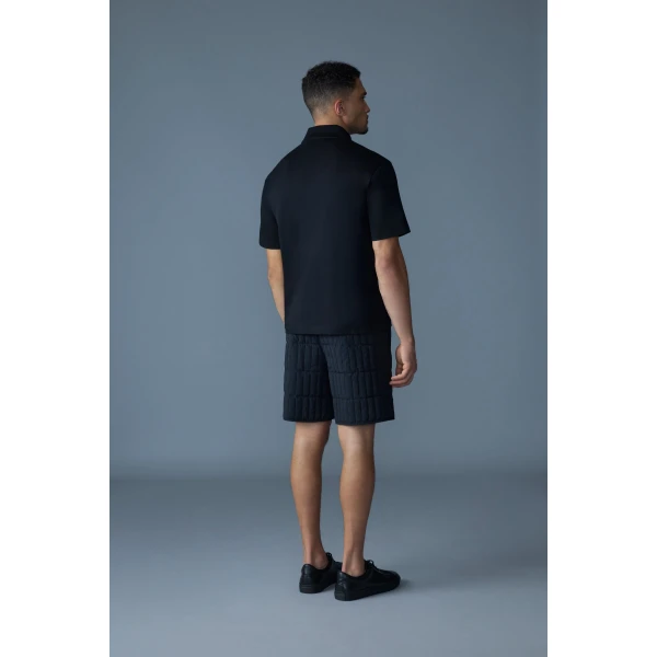 Mackage Marco Organic Cotton Polo in Black