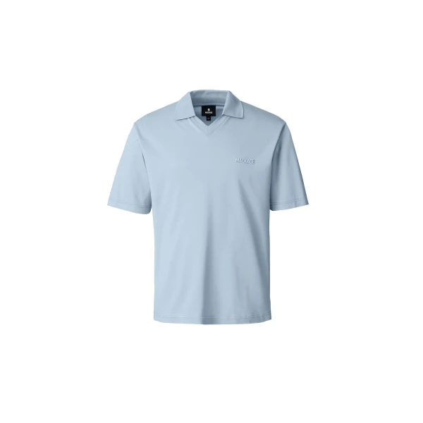 Marco Organic Cotton Polo in Fog Blue